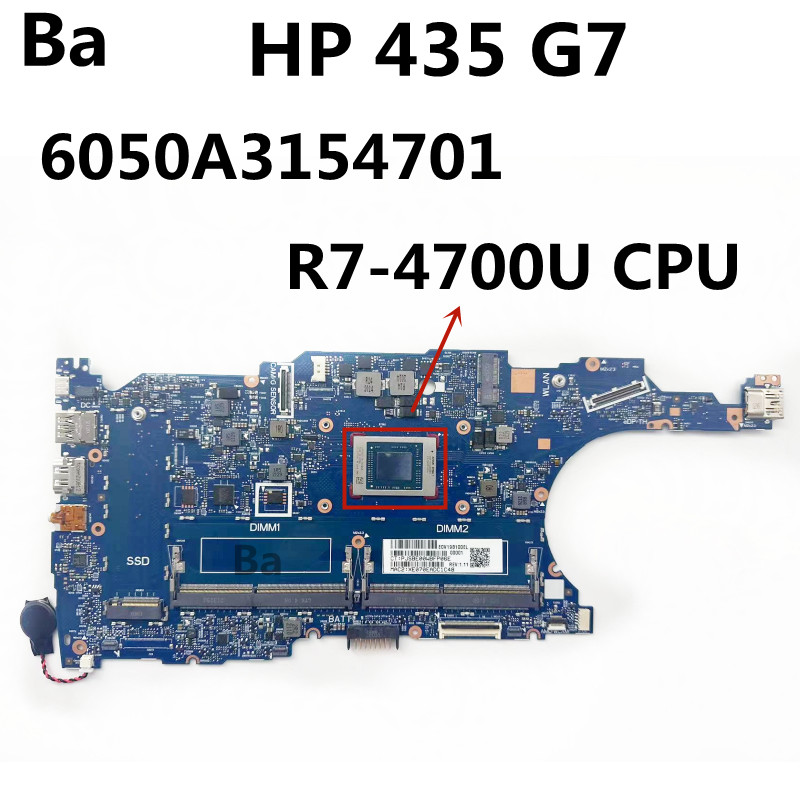 Amd Cpu Ryzen 7 - ノートブックマザーボード,hp probook,amd ryzen R7-4700U cpu,6050a3154701-mb-a01,x360 435