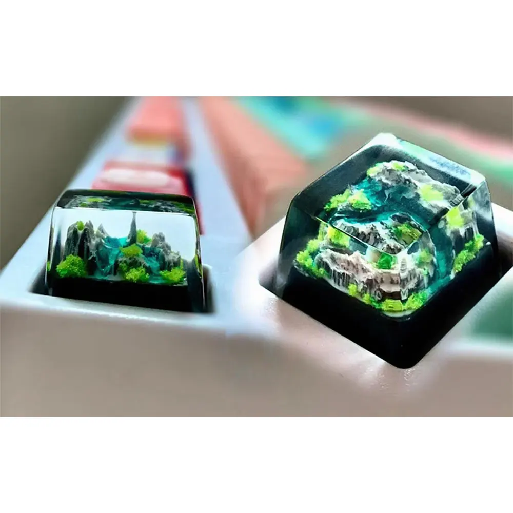 Gaming Keyboard No Rgb - 山海の匠 レジン製RGBキーキャップ メカニカルキーボード用 DIY 高級バックライト GK61