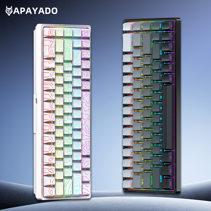APAYADO A68 DIYメカニカルキーボード、全キー交 - Gaming Keyboard Hot Swappable のレビューと価格