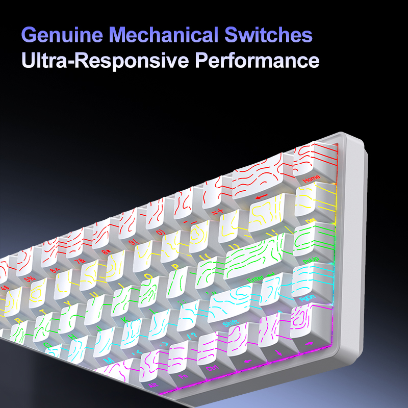 APAYADO A68 DIYメカニカルキーボード、全キー交 - Gaming Keyboard Hot Swappable のレビューと価格