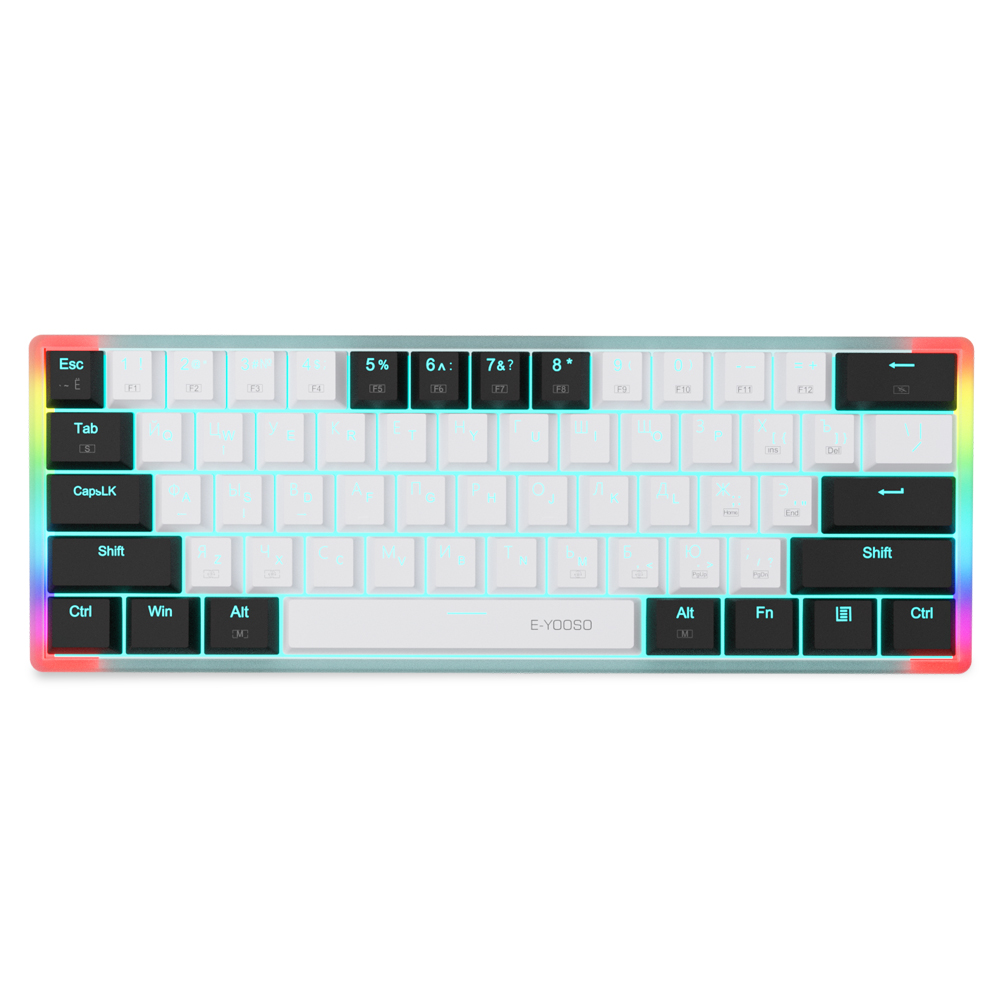 E-YOOSO Z11T USB 60% ミニメカニカルゲー - Keyboard Gaming Blue Switch のレビューと価格