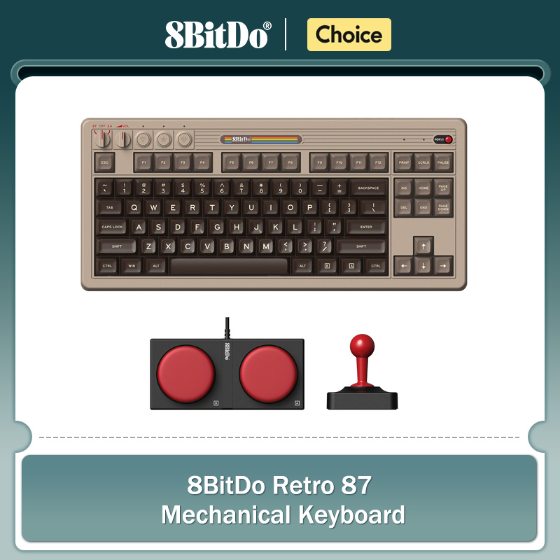 8BitDo レトロメカニカルキーボード、BT/2.4G/U - Gaming Keyboard Hot Swappable のレビューと価格