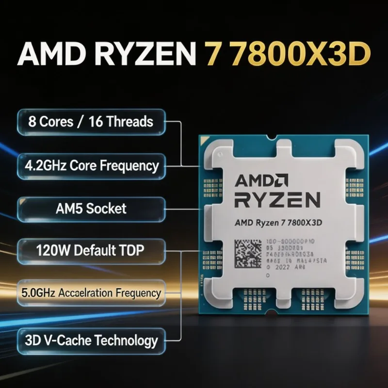AMD Ryzen 7 7800X3D：8コア16スレッド、 - Amd Cpu Ryzen 7 のレビューと価格