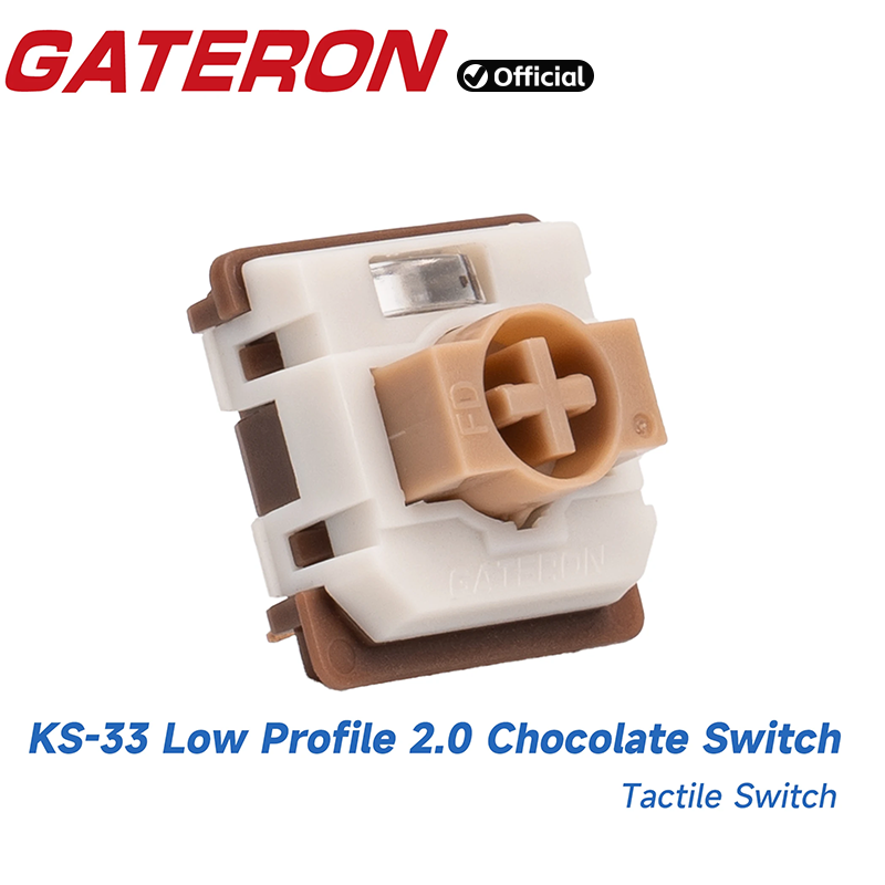 GATERON KS-33 ロープロファイル 2.0 チョコ - Gaming Keyboard No Rgb のレビューと価格