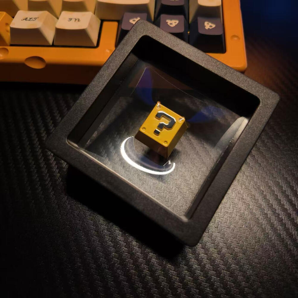 レトロ8ビットピクセルクエスチョンブロックメタルキーキャップ - Gaming Keyboard Nearby のレビューと価格
