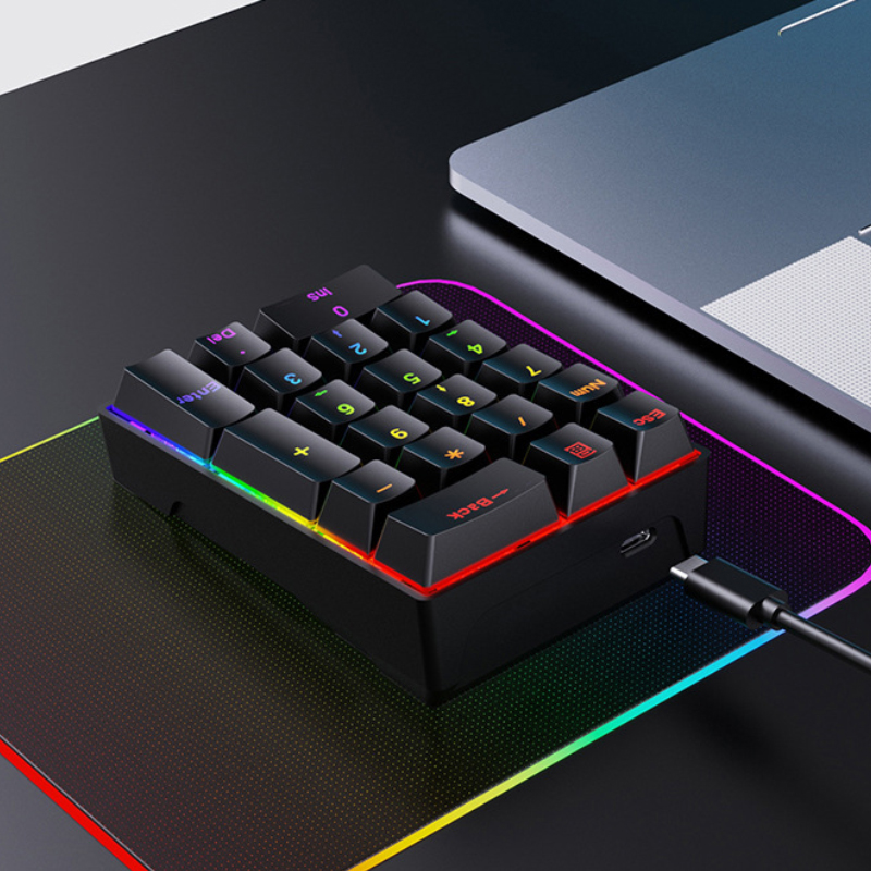 K20 ミニ ポータブル メカニカル ナンバーパッド ブルー - Keyboard Gaming Blue Switch のレビューと価格