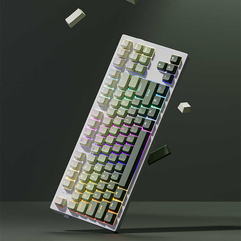 グリーングレープダブルショット PBT キーキャップ 130 - Gaming Keyboard No Rgb のレビューと価格